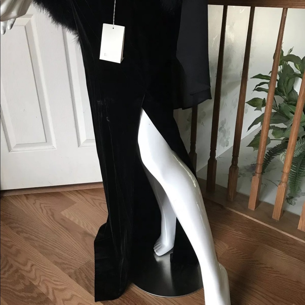 ESCADA COUTURE  Long Velour Skirt,Size S